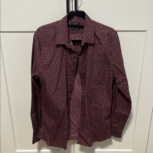 RW&CO. Maroon Patterned Button-Up Shirt